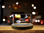 Unique Contact Microphone Engraved Crystal Gift for Music Lovers