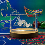 Newfoundland And Labrador 3D Engraved Crystal Trophy Award Keepsake — Made in Canada - Custom Award From A&B Crystal Collection