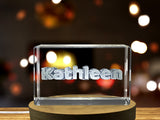 Unique Personalized Recognition 3D Engraved Crystal Trophy Award with LED Base - Custom Gift - Custom Award From A&B Crystal Collection