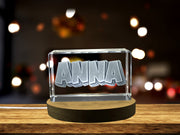 Personalized 3D Crystal Trophy Award For Recognition With Free LED Base - Unique Gift Idea