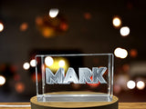 Personalized 3D Engraved Crystal Trophy Award with LED Base - Unique Recognition Gift - Custom Award From A&B Crystal Collection