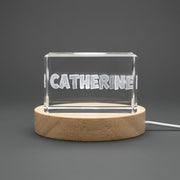 Catherine | Names Art 3D Engraved Crystal