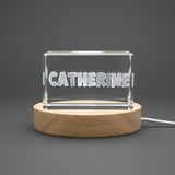 Catherine | Names Art 3D Engraved Crystal