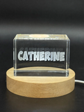Catherine  | Names Art 3D Engraved Crystal