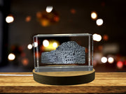Mesmerizing 3D Engraved Crystal Capturing the Iconic Giant's Causeway