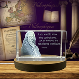 La règle d'or | Inspiration en cristal gravé 3D