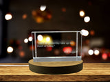 Motivation Quote #4 | 3D Engraved Crystal A&B Crystal Collection