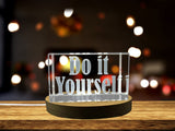 Motivation Recognition Quote #8 | 3D Engraved Crystal With LED Base, Gift Box Packaging