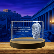 La règle d'or | Inspiration en cristal gravé 3D