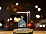 Anima Christi Prayer 3D Engraved Crystal Trophy Award with LED Base Light | Elegant Spiritual Recognition - Custom Award From A&B Crystal Collection