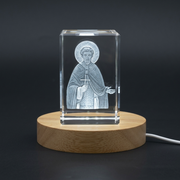 3D Engraved Crystal Art of St. Zoticus