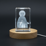 3D Engraved Crystal Art of St. Zoticus