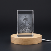 3D Engraved Crystal Art of St. Anastasia