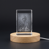 3D Engraved Crystal Art of St. Anastasia
