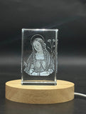 St. Catherine of Alexandria 3D Engraved Crystal — Made in Canada - Custom Award From A&B Crystal Collection