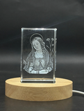 3D Engraved Crystal St. Catherine of Alexandria
