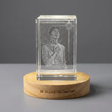 St. Pedro Calungsod 3D Engraved Crystal Gift — Made in Canada - Custom Award From A&B Crystal Collection