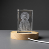 St. James the Lesser 3D Engraved Crystal Gift - Inspirational Religious Keepsake