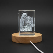 St. Frances of Rome 3D Engraved Crystal — Made in Canada