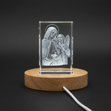 St. Frances of Rome 3D Engraved Crystal - Elegant Religious Gift