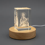 St. Susanna 3D Engraved Crystal Gift — Made in Canada - Custom Award From A&B Crystal Collection