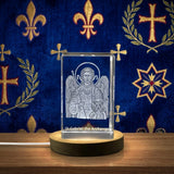 St. Elizabeth 3D Engraved Crystal Trophy Award — Made in Canada - Custom Award From A&B Crystal Collection