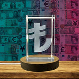 Lira 3D 3D Engraved Crystal Trophy Award — Made in Canada