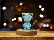 India National Emblem 3D Engraved Crystal Gift