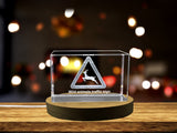 Guardians of the Wild | 3D Engraved Crystal Sculpture of Wild Animals Traffic Sign A&B Crystal Collection