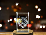 FENRIR 3D Engraved Crystal Trophy Award with LED Base Light - Norse Mythology Recognition Gift - Custom Award From A&B Crystal Collection