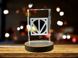 3D Engraved Nia Ope Se Obedi Hene Crystal Trophy Award for Recognition - Adinkra Gift from Ghana
