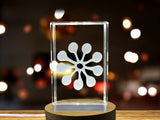 Recognition Fofo 3D Crystal Trophy Award - Adinkra Symbol of Protection Against Jealousy - Custom Award From A&B Crystal Collection