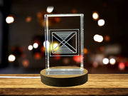 Mframadan 3D Crystal Trophy Award - Recognition of Strength & Resilience with LED Base Light