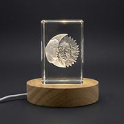 Celestial Harmony 3D Engraved Crystal Sculpture — Made in Canada