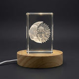 Celestial Harmony 3D Engraved Crystal Sculpture — Made in Canada