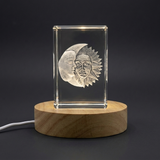 Celestial Harmony 3D Engraved Crystal Sculpture