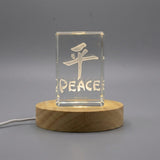 Peace 3D Engraved Crystal Gift — Made in Canada