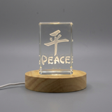 Peace 3D Engraved Crystal Gift – A Symbol of Tranquility and Harmony