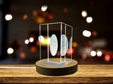 Recognition Stellar Lumens Trophy Award - Engraved Crystal Art with LED Base Light - Custom Award From A&B Crystal Collection