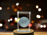 Recognition Stellar Lumens Trophy Award - Engraved Crystal Art with LED Base Light - Custom Award From A&B Crystal Collection