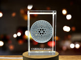 Cardano Crystal Award Recognition - Elegantly Engraved Collectible with LED Base Light - Custom Award From A&B Crystal Collection