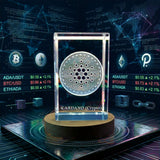 Cardano 3D Engraved Crystal Award Recognition — Made in Canada - Custom Award From A&B Crystal Collection