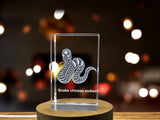 Snake Chinese Zodiac Sign 3D Engraved Crystal Keepsake Gift A&B Crystal Collection