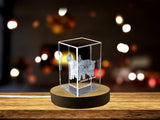 Pig Chinese Zodiac Sign 3D Engraved Crystal Keepsake Gift A&B Crystal Collection