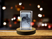 Joker Game Card - Striking 3D Engraved Crystal Collectible