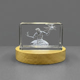 Spirit Of Detroit 3D Engraved Crystal Trophy Award Recognition — Made in Canada