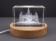 Trophy of George Square 3D Engraved Crystal — Made in Canada