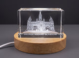 Trophy of George Square 3D Engraved Crystal — Made in Canada - Custom Award From A&B Crystal Collection