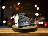 Le Centre Pompidou 3D Engraved Crystal Keepsake Souvenir A&B Crystal Collection