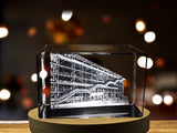 Le Centre Pompidou 3D Engraved Crystal Keepsake Souvenir A&B Crystal Collection